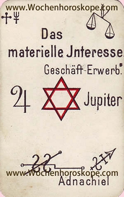 Das materielle Interesse, Wochenhoroskop Arbeit und Finanzen