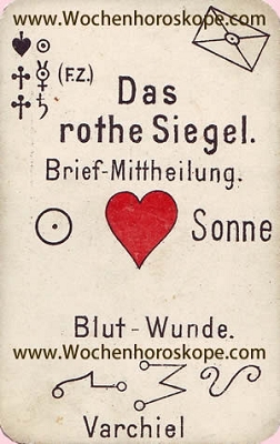 Das rote Siegel, Wochenhoroskop Arbeit und Finanzen