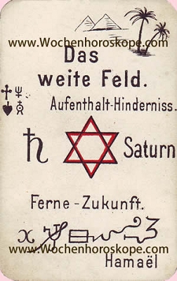 Das weite Feld, Wochenhoroskop Arbeit und Finanzen