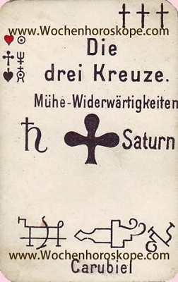 Die drei Kreuze, Wochenhoroskop Arbeit und Finanzen