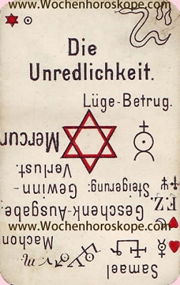 Die Unredlichkeit, Wochenhoroskop Arbeit und Finanzen