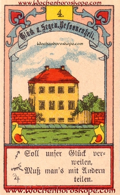 Das Haus im Wochenhoroskop für diesen Tag