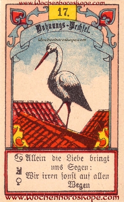 Der Storch im Wochenhoroskop für diesen Tag