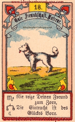 Der Hund im Wochenhoroskop für diesen Tag