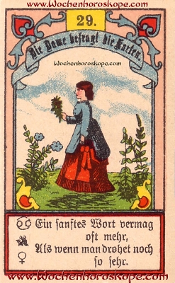 Die Dame im Wochenhoroskop für diesen Tag