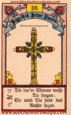 Das Kreuz im Wochenhoroskop für diesen Tag